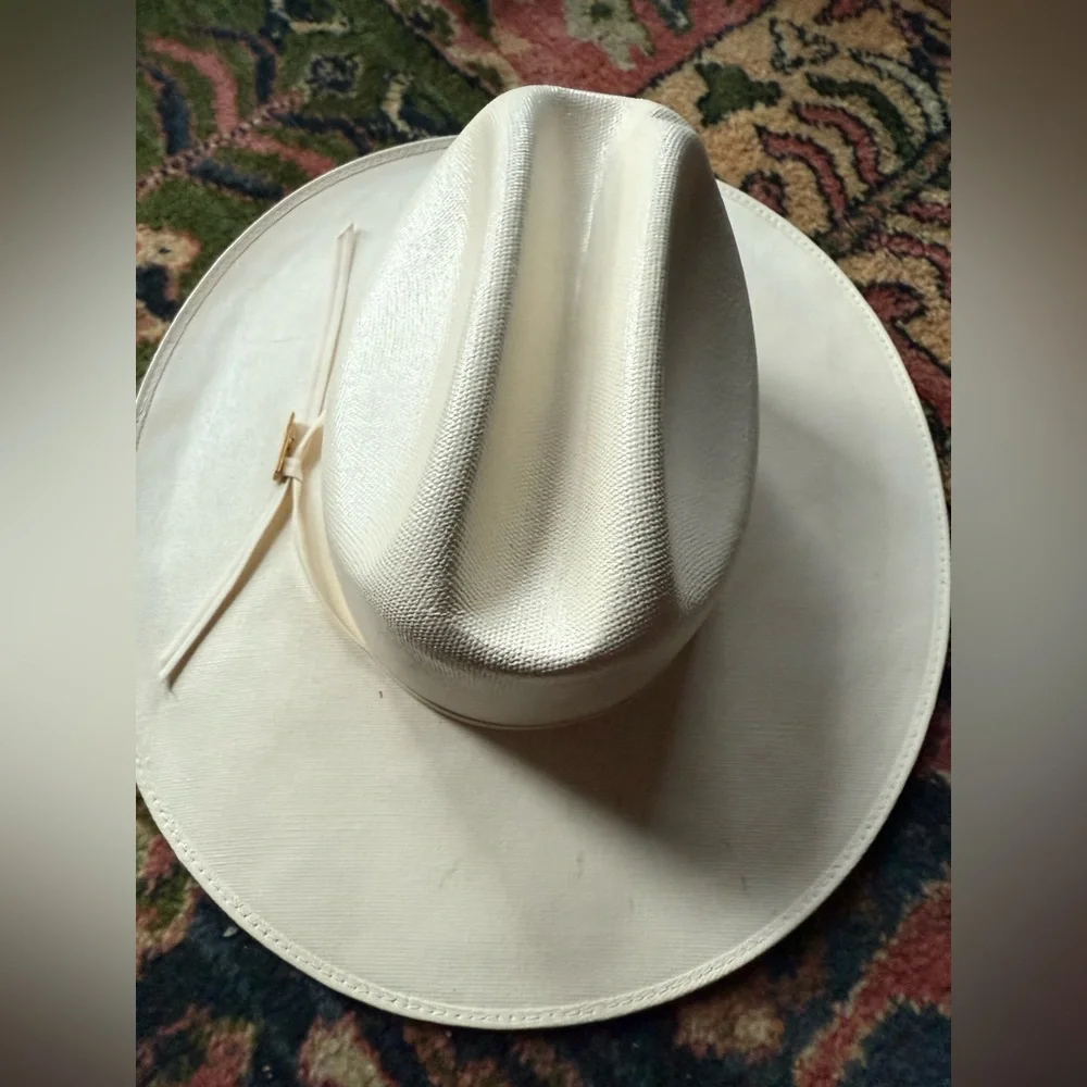 Cowboy hat ivory Rocha Hats sz 6 3/4 - Picture 6 of 9
